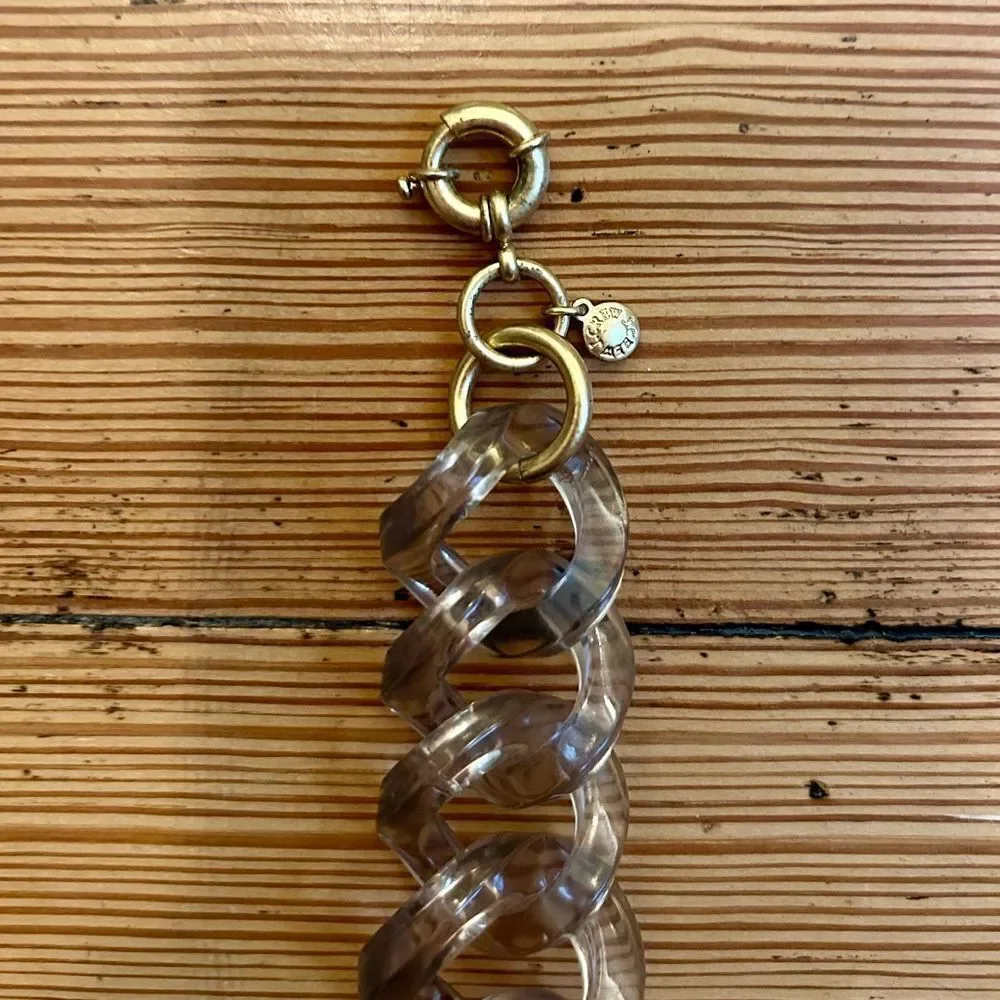 J.CREW Ombre Lucite Chunky Link Necklace. - Picture 12 of 15
